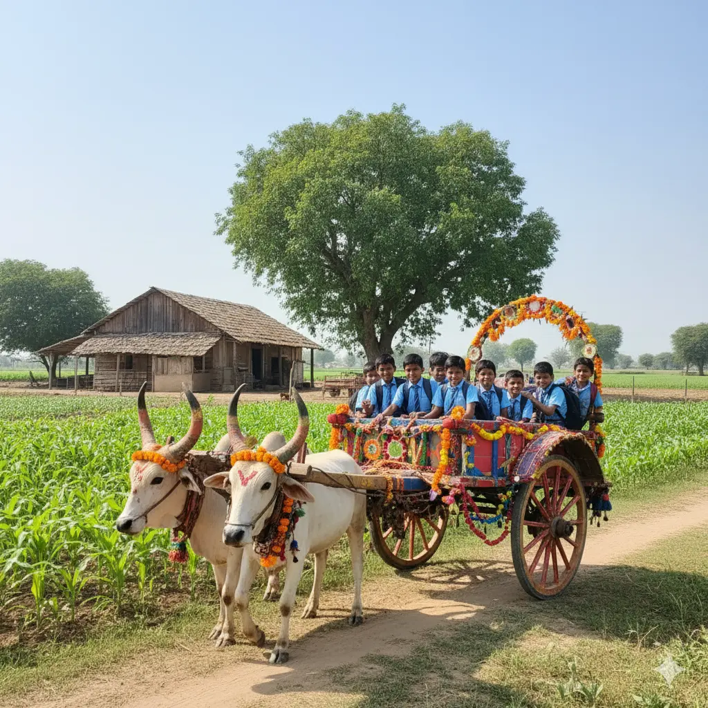 Kids bullock-cart